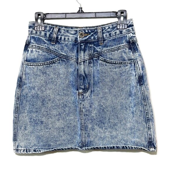 Cotton On 91 Stone Acid Wash VTG Isp Mini Skirt, Size 4 - Picture 1 of 6